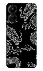 Twin Dragons Redmi 13C 4G Hard Case Back Cover by Casekaro
