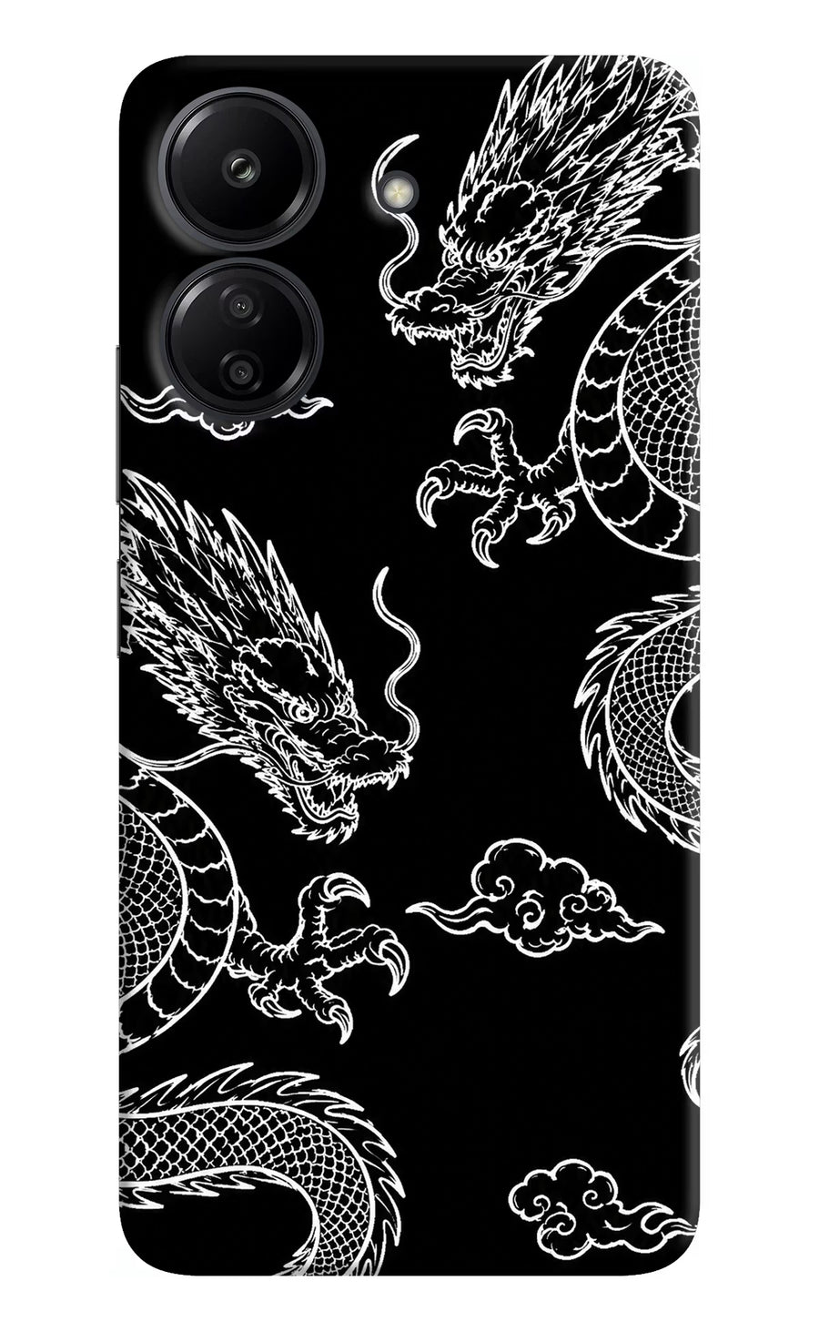 Twin Dragons Redmi 13C 4G Back Cover, Hard case