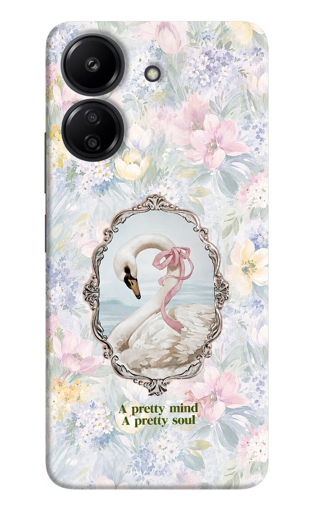 Pretty Mind Pretty Soul Redmi 13C 4G Hard Case Back Cover by Casekaro
