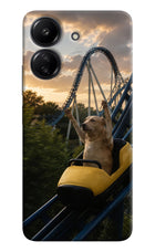 Rollercoaster Dog Redmi 13C 4G Hard Case Back Cover by Casekaro