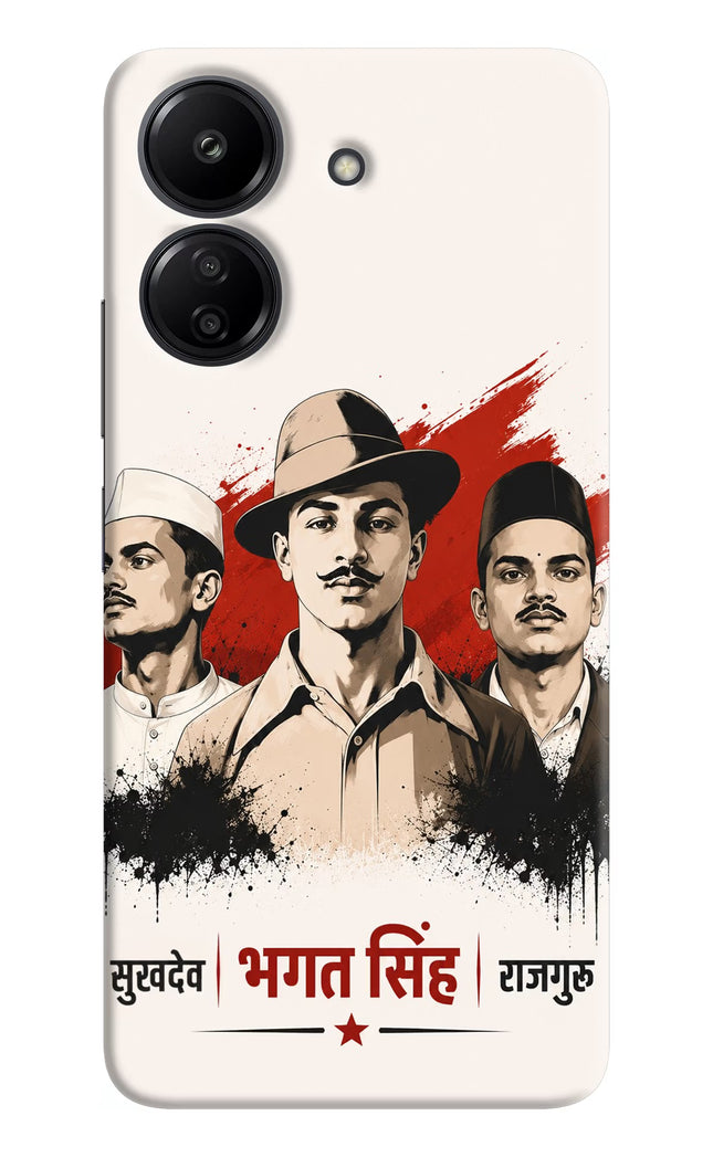 Bhagat Singh Trio Redmi 13C 4G Hard Case Back Cover by Casekaro