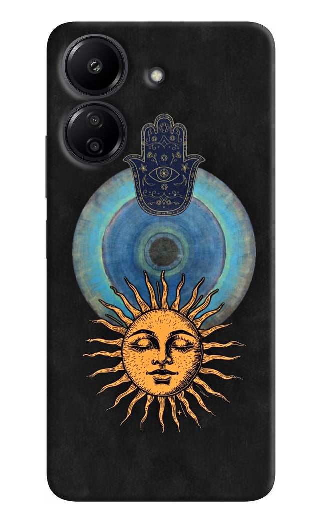 Divine Sun Redmi 13C 4G Hard Case Back Cover by Casekaro