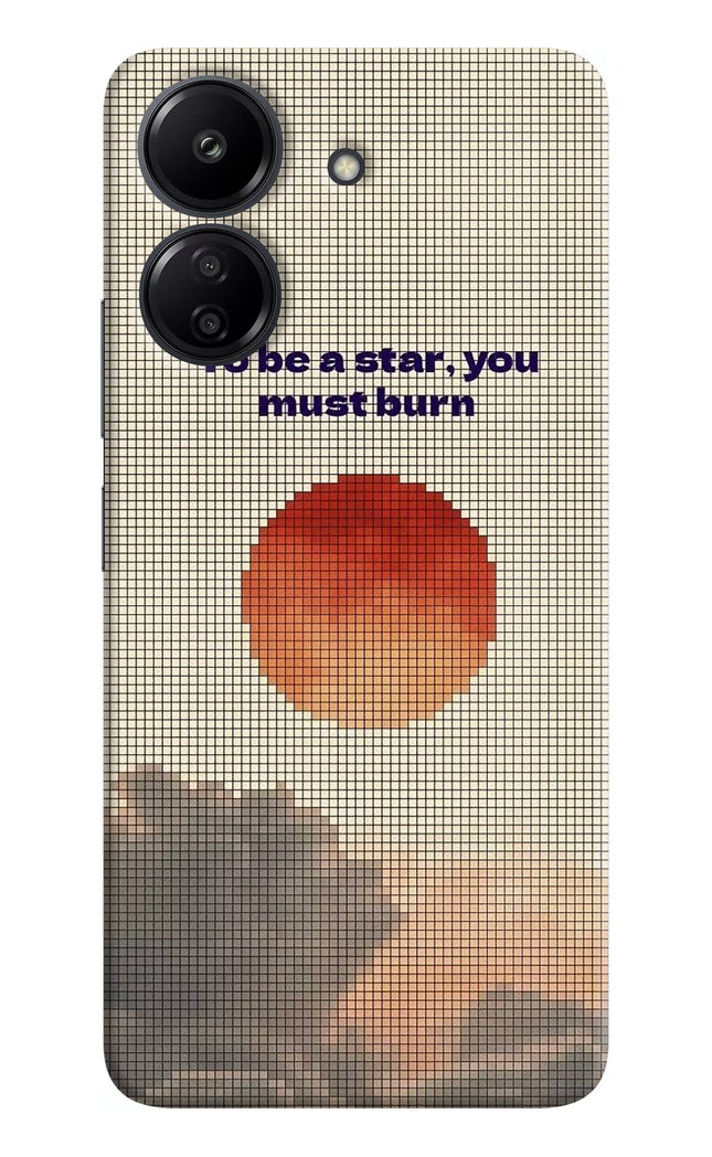 Pixel Sun Redmi 13C 4G Hard Case Back Cover by Casekaro