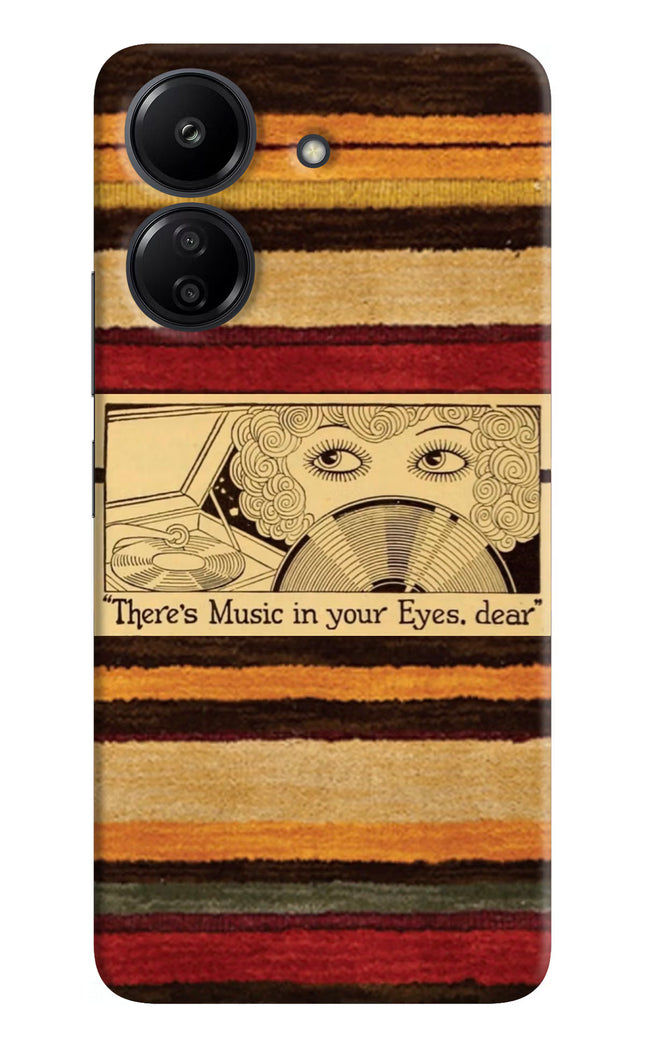 Vinyl Stripes Redmi 13C 4G Hard Case Back Cover by Casekaro