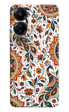 White Mayura Redmi 13C 4G Hard Case Back Cover by Casekaro