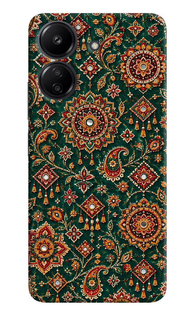 Green Pataka Redmi 13C 4G Hard Case Back Cover by Casekaro