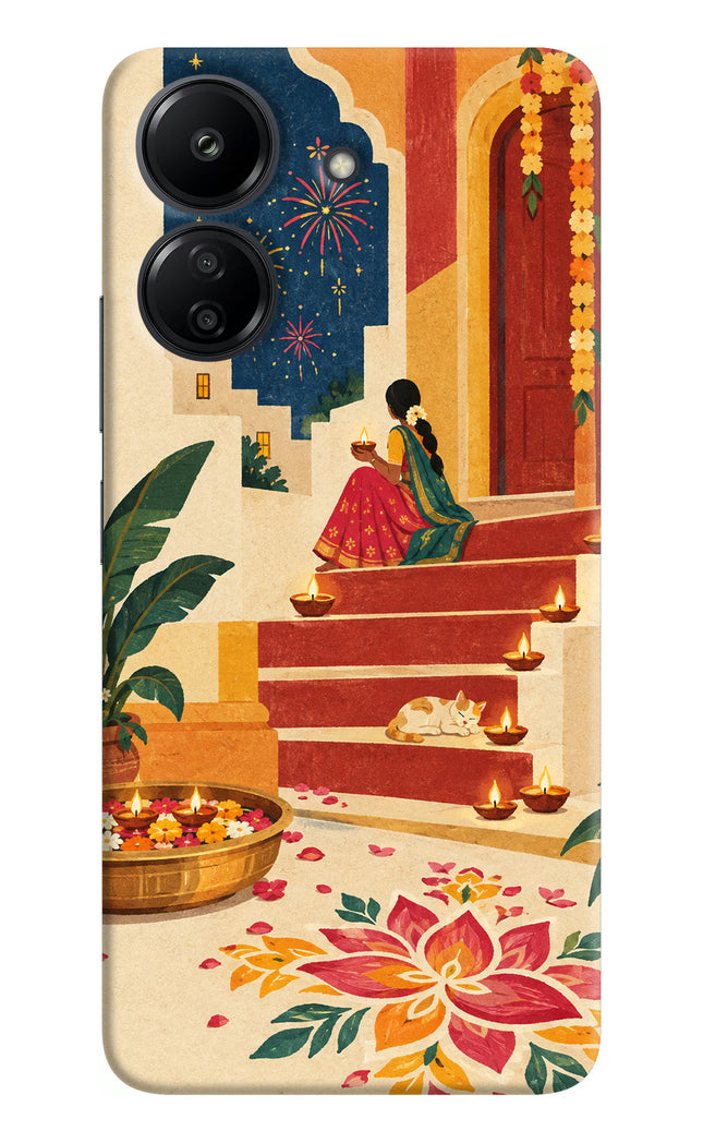 Diwali Rangoli Redmi 13C 4G Back Cover