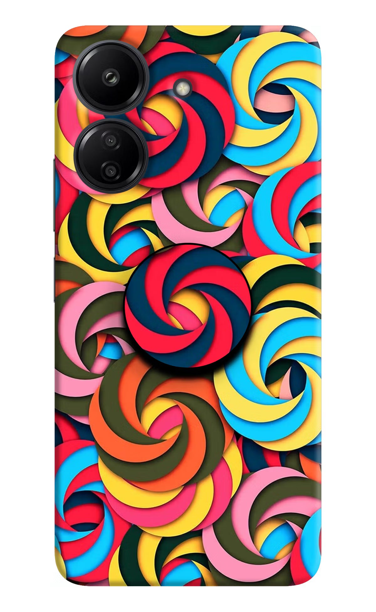 Spiral Pattern Redmi 13C 4G Pop Case by Casekaro