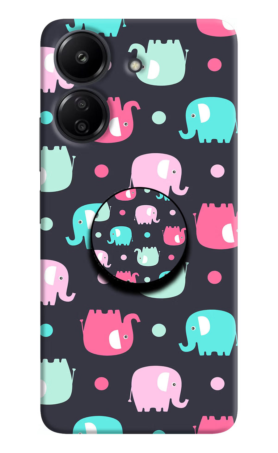 Baby Elephants Redmi 13C 4G Pop Case, Hard case