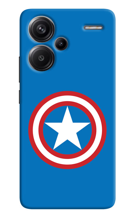 Captain America Logo Redmi Note 13 Pro+ 5G Hard Case Back Cover by Casekaro