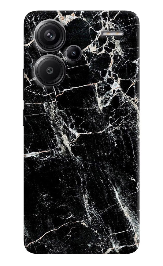 Black Marble Texture Redmi Note 13 Pro+ 5G Hard Case Back Cover by Casekaro