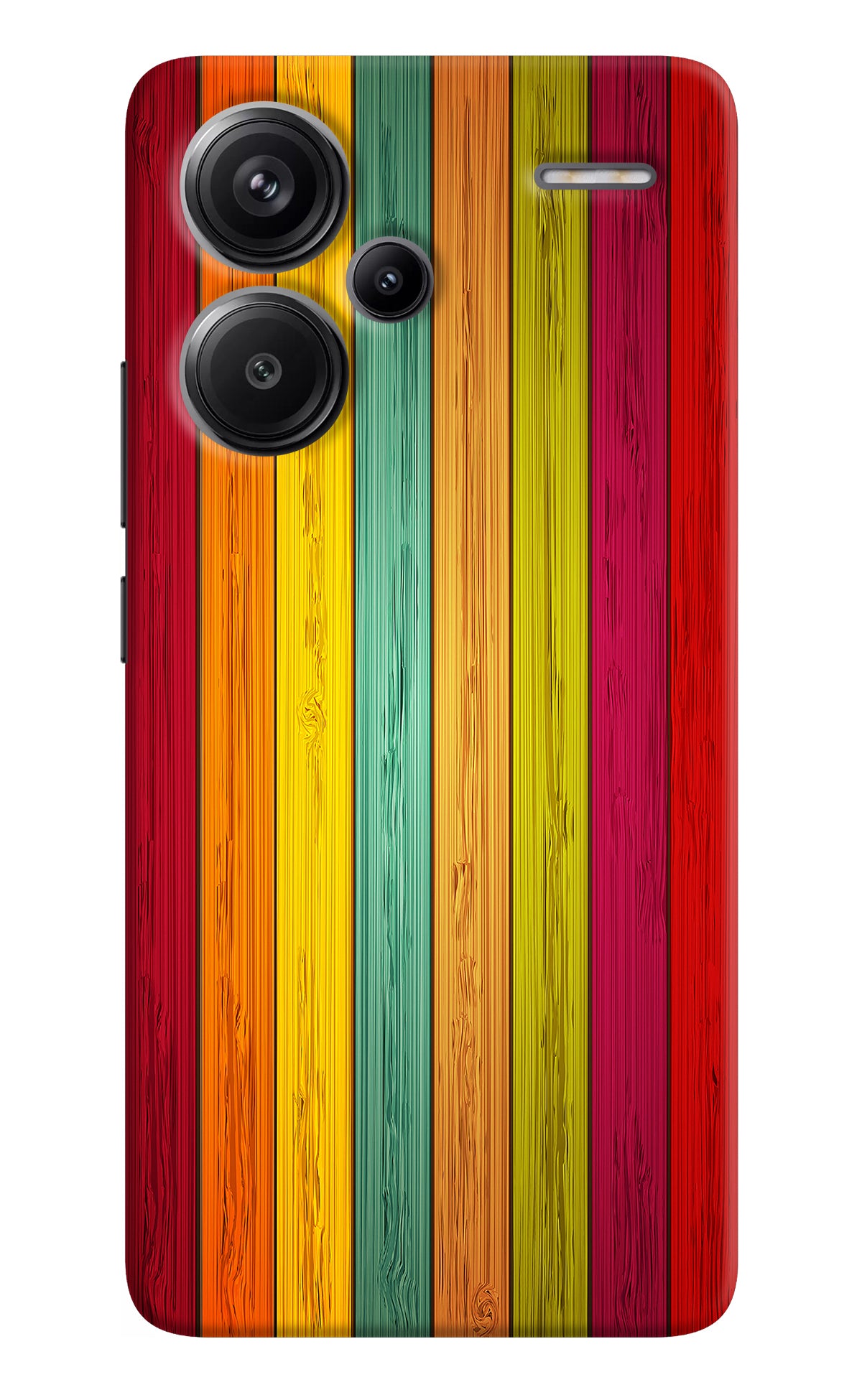 Multicolor Wooden Redmi Note 13 Pro+ 5G Back Cover