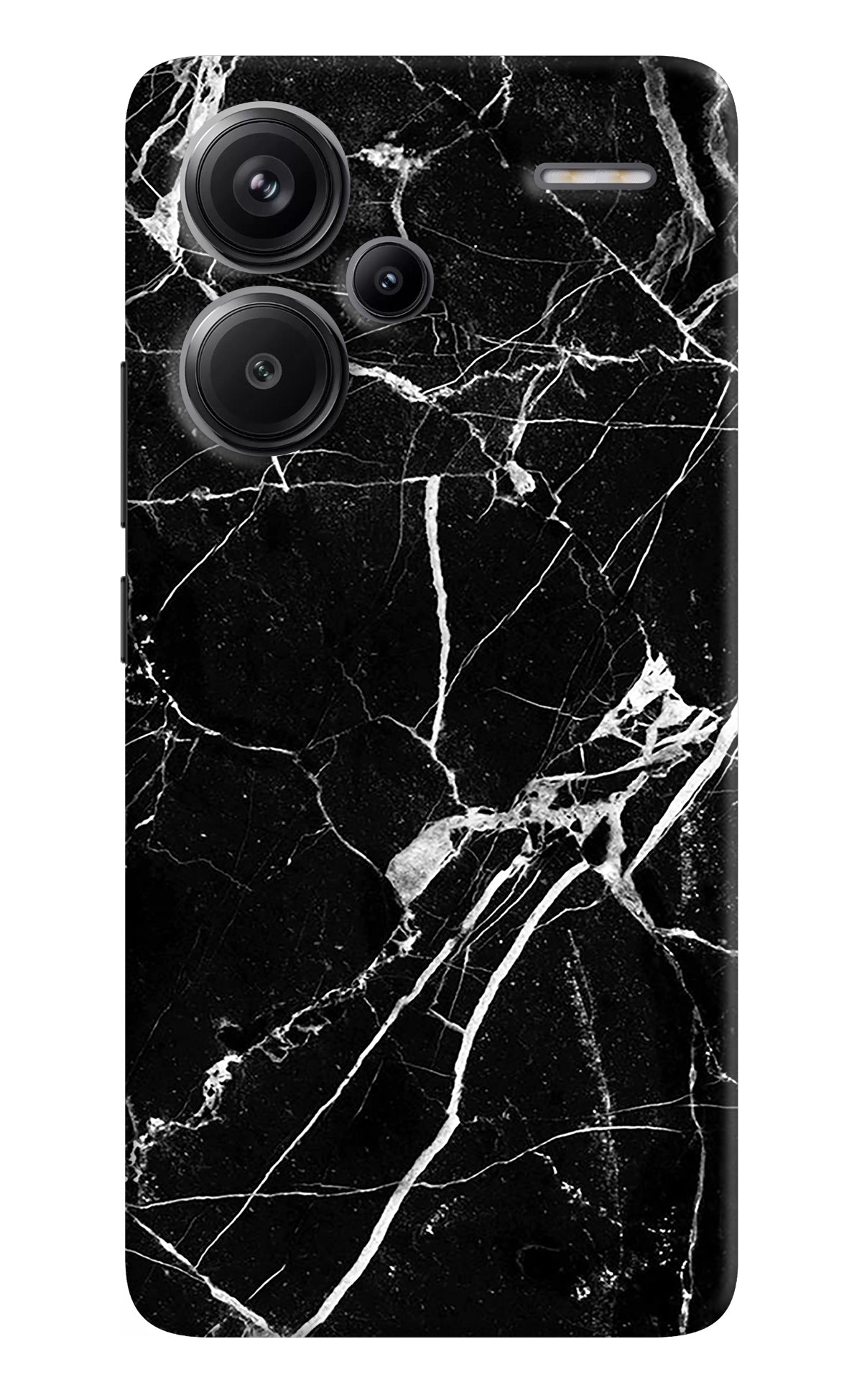 Black Marble Pattern Redmi Note 13 Pro+ 5G Back Cover