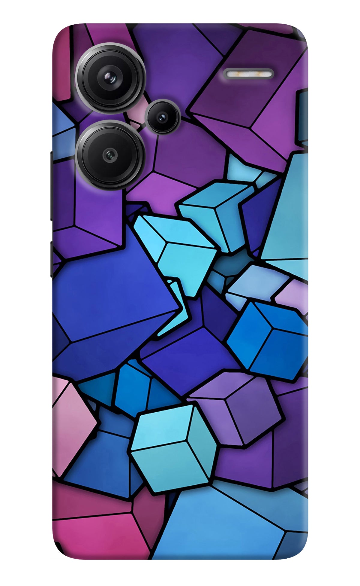 Cubic Abstract Redmi Note 13 Pro+ 5G Back Cover