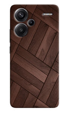 Wooden Texture Design Redmi Note 13 Pro+ 5G Hard Case Back Cover by Casekaro