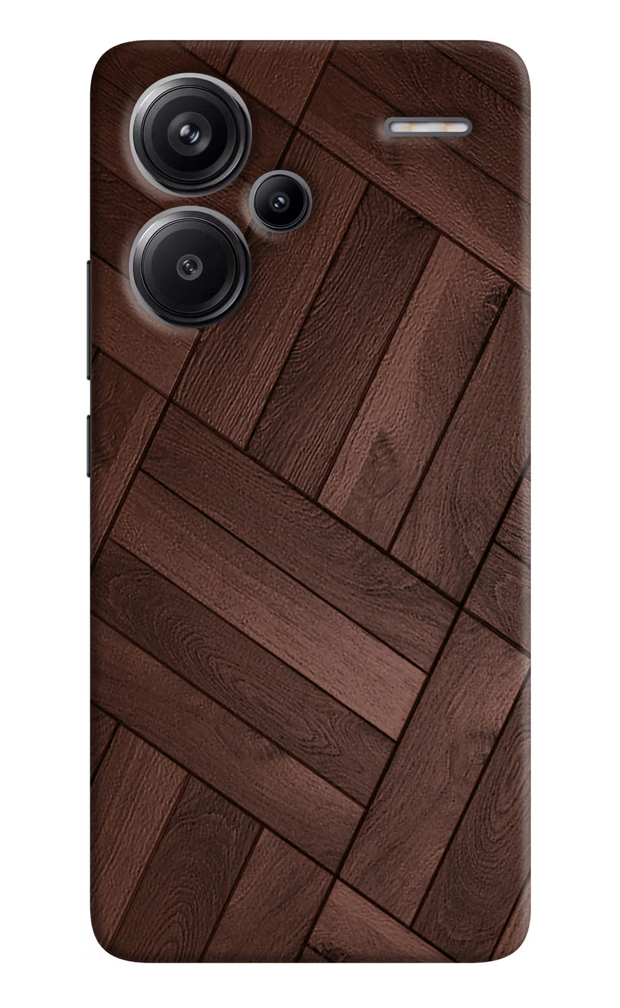 Wooden Texture Design Redmi Note 13 Pro+ 5G Back Cover, Hard case