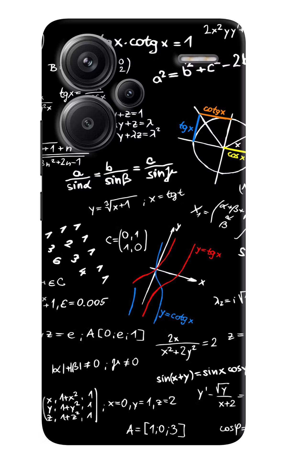 Mathematics Formula Redmi Note 13 Pro+ 5G Hard Case Back Cover by Casekaro