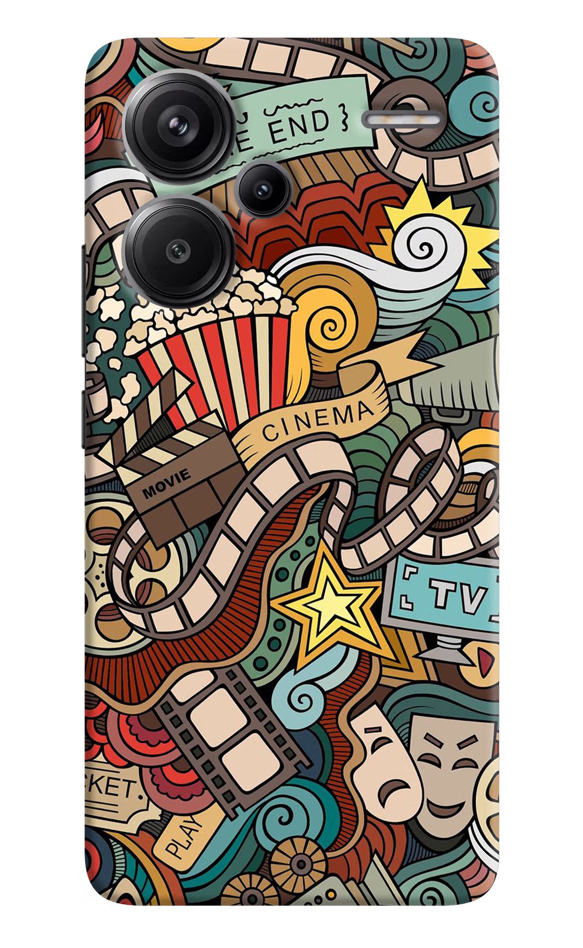 Cinema Abstract Redmi Note 13 Pro+ 5G Hard Case Back Cover by Casekaro
