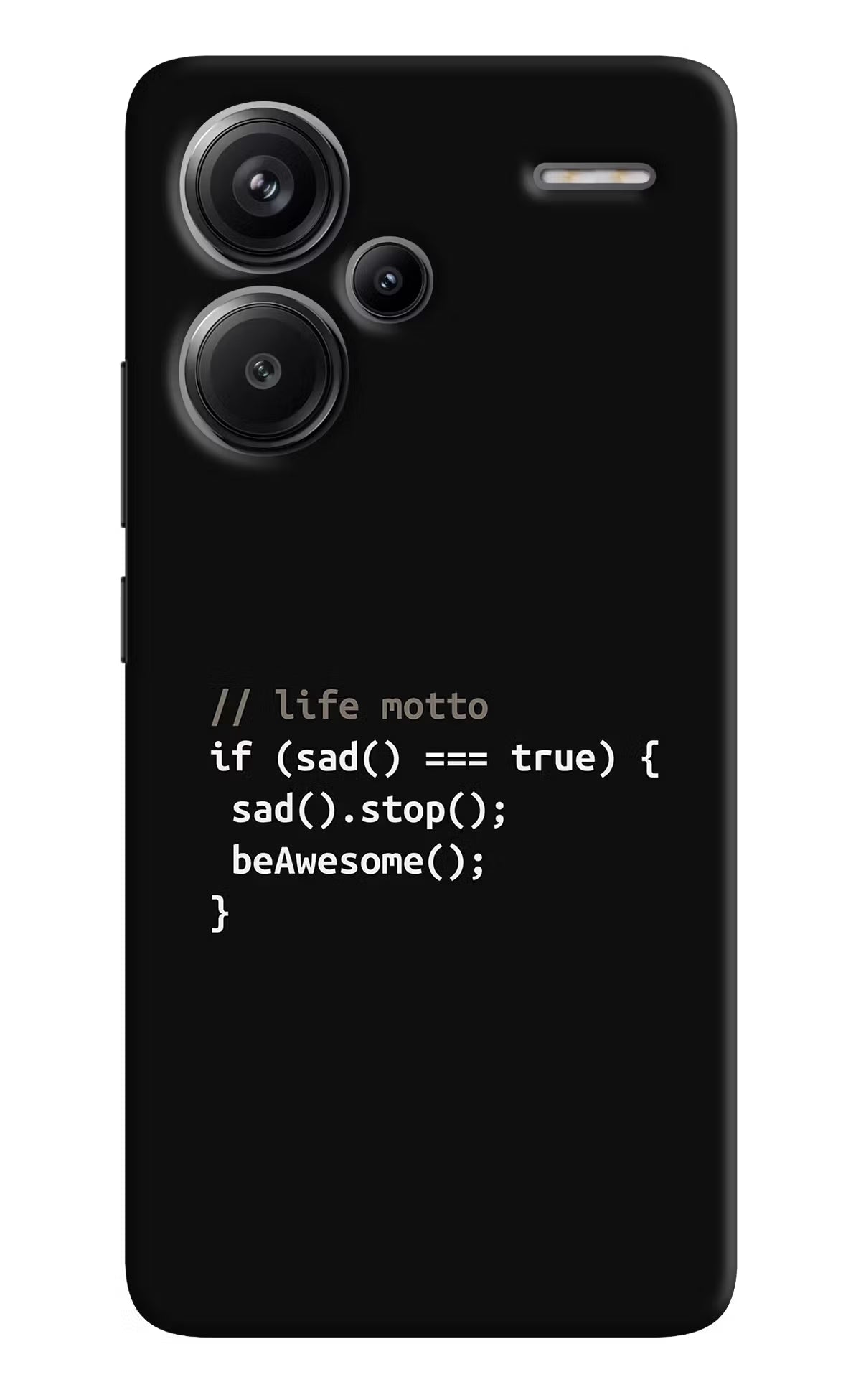 Life Motto Code Redmi Note 13 Pro+ 5G Hard Case Back Cover by Casekaro