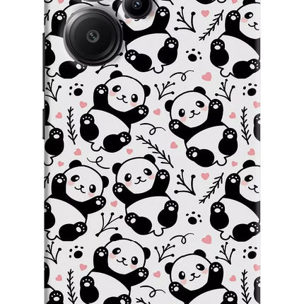 Cute Panda Redmi Note 13 Pro+ 5G Hard Case Back Cover by Casekaro
