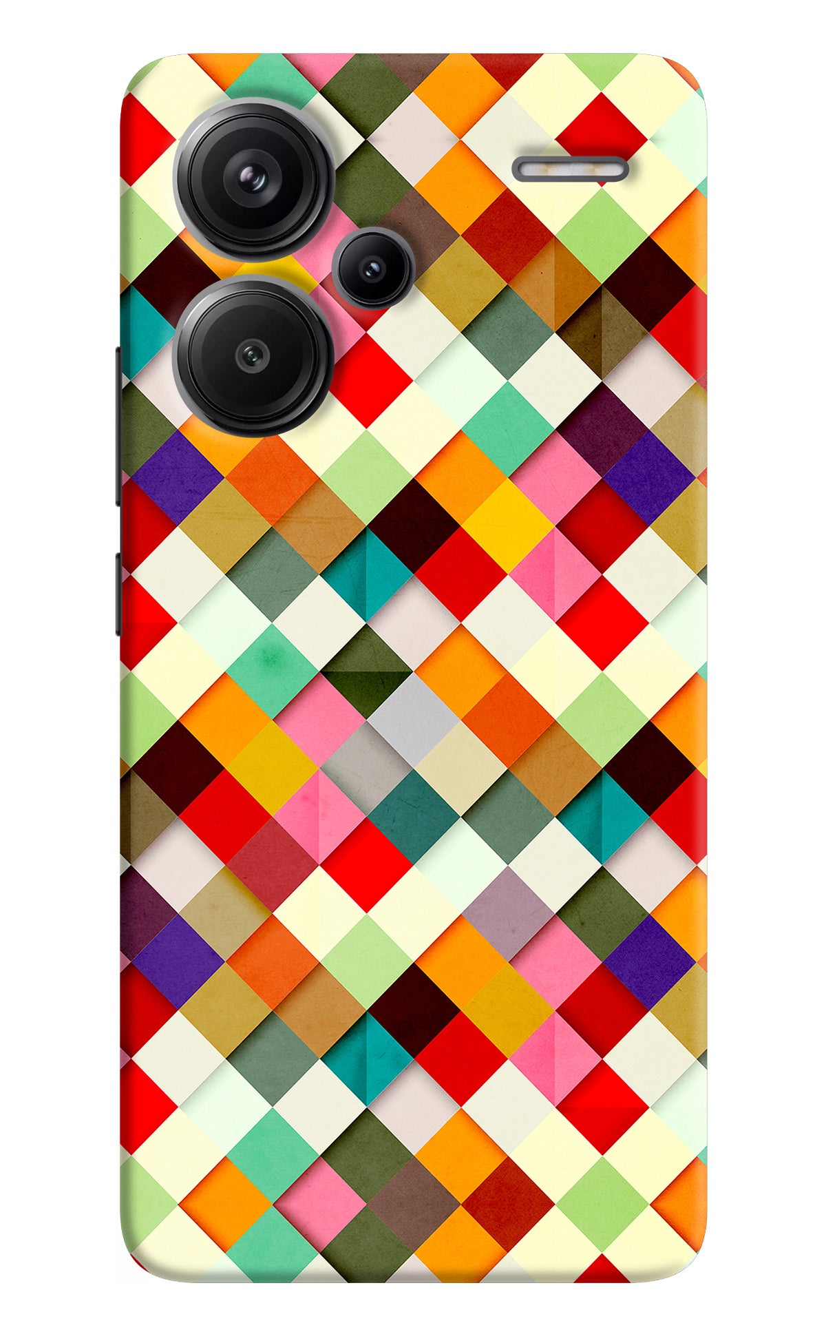 Geometric Abstract Colorful Redmi Note 13 Pro+ 5G Back Cover