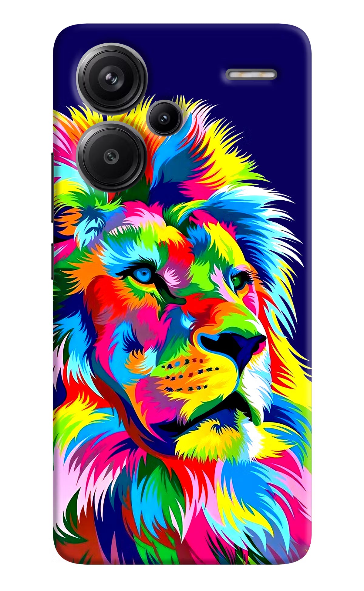 Vector Art Lion Redmi Note 13 Pro+ 5G Hard Case Back Cover by Casekaro
