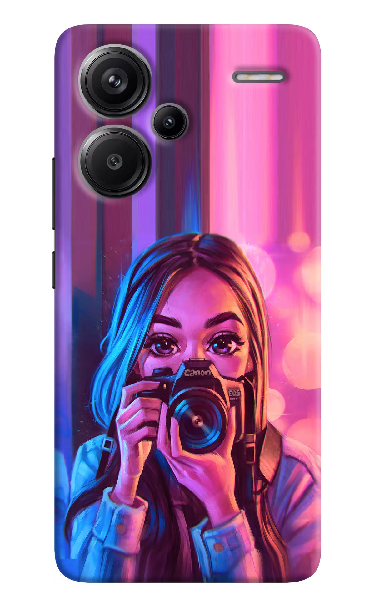 Girl Photographer Redmi Note 13 Pro+ 5G Hard Case Back Cover by Casekaro