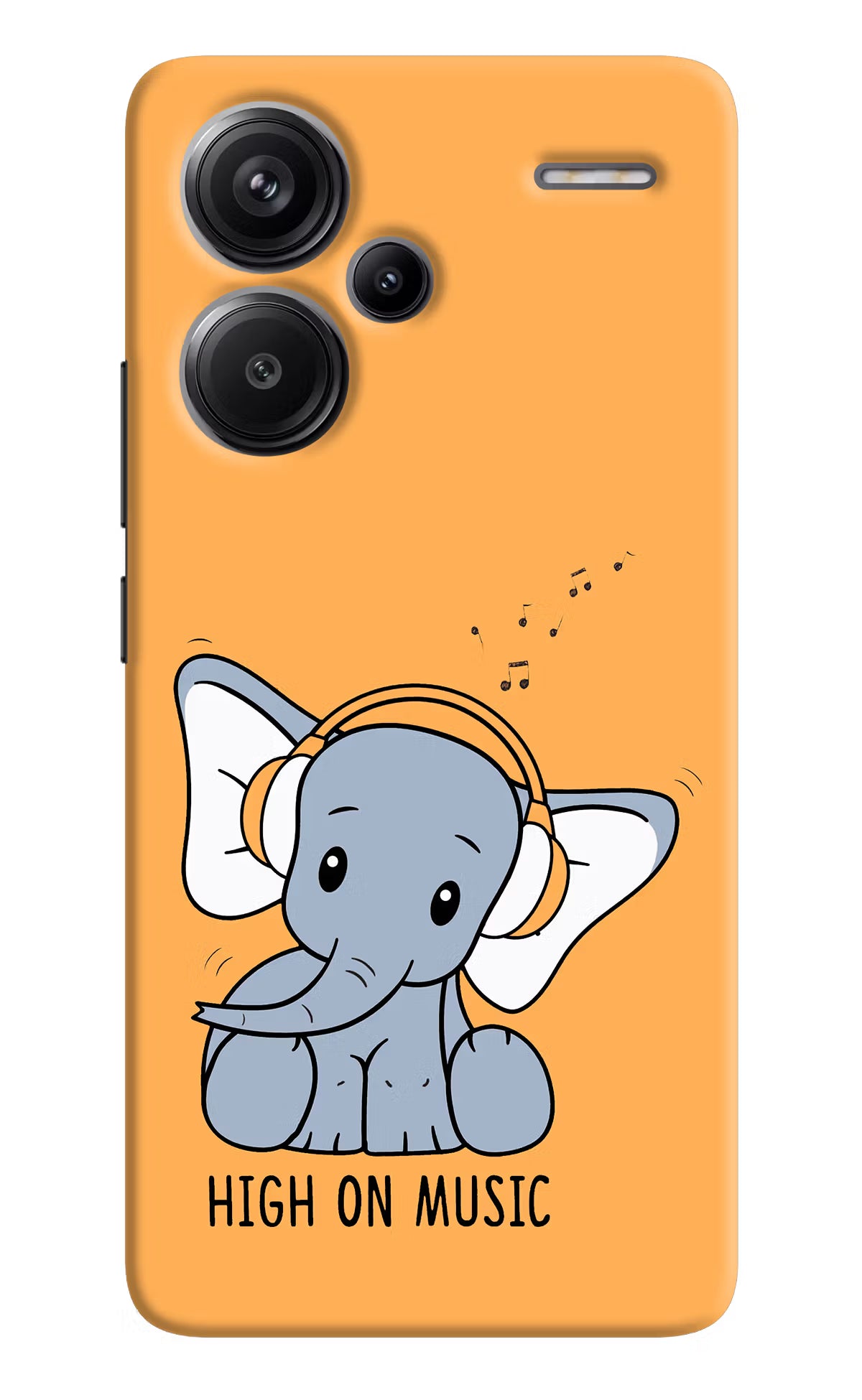 High On Music Redmi Note 13 Pro+ 5G Hard Case Back Cover by Casekaro