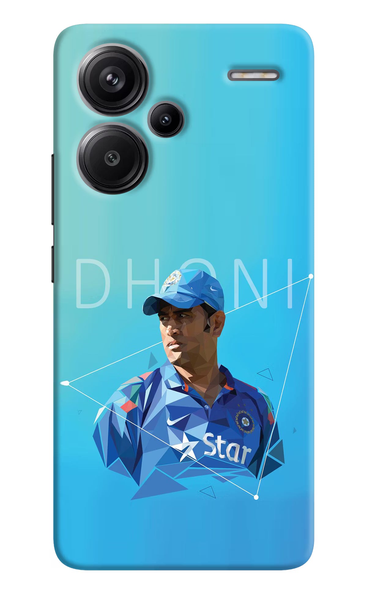 Dhoni Artwork Redmi Note 13 Pro+ 5G Hard Case Back Cover by Casekaro