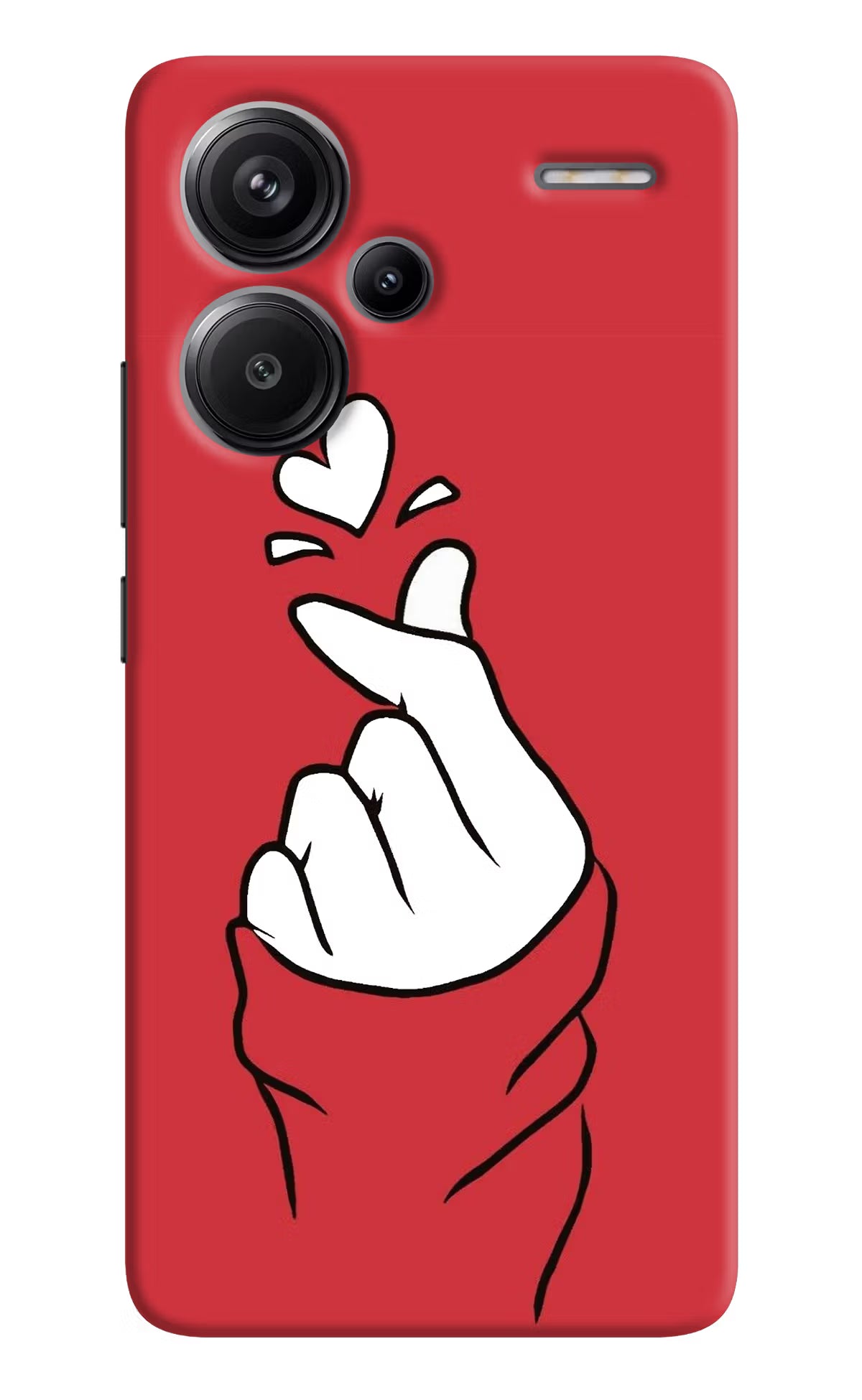 Korean Love Sign Redmi Note 13 Pro+ 5G Hard Case Back Cover by Casekaro