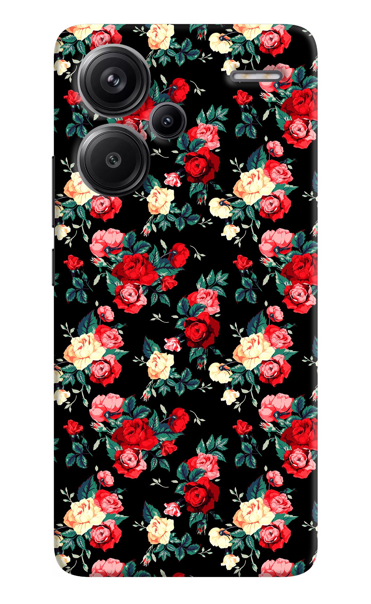 Rose Pattern Redmi Note 13 Pro+ 5G Back Cover