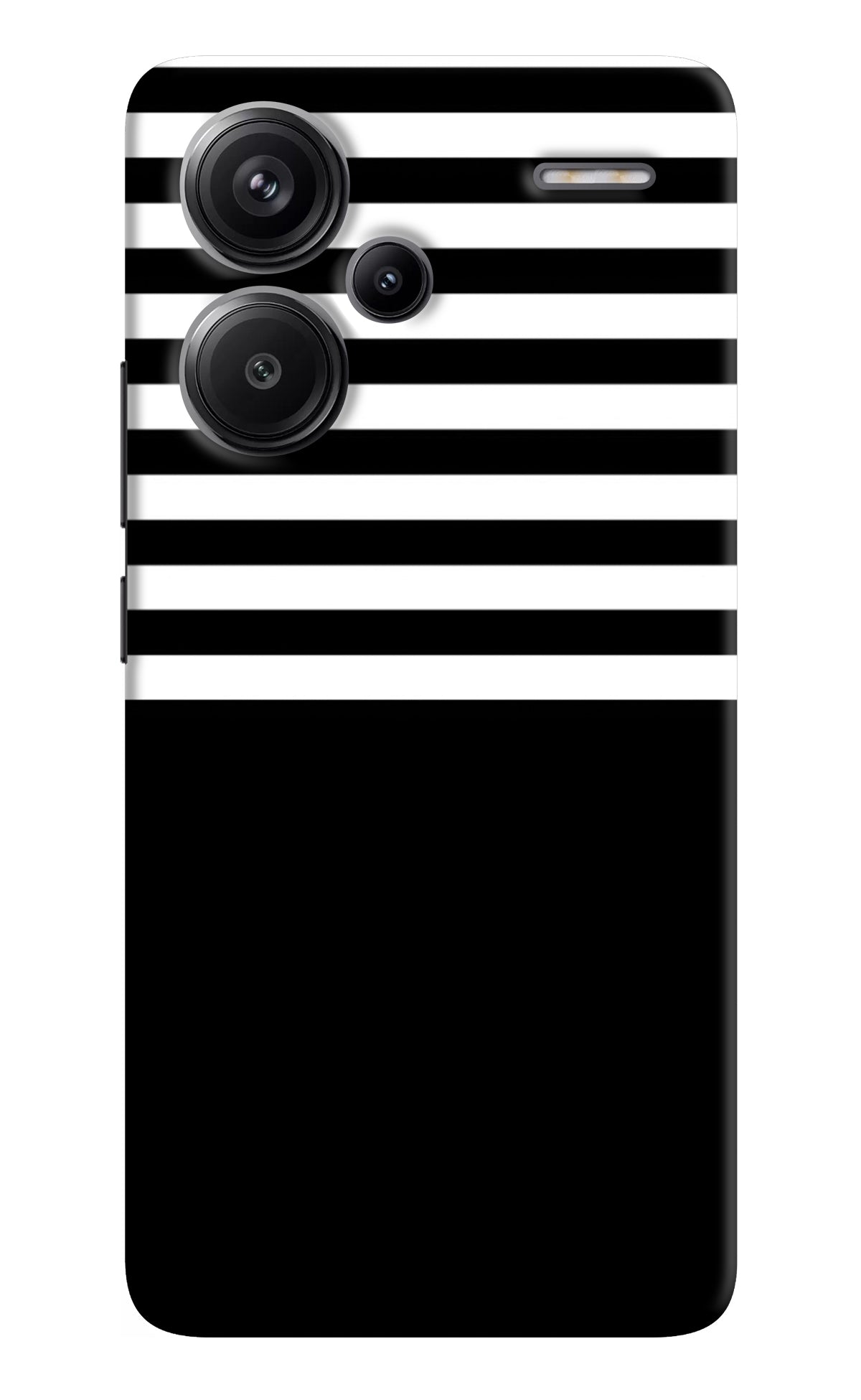 Black and White Print Redmi Note 13 Pro+ 5G Back Cover