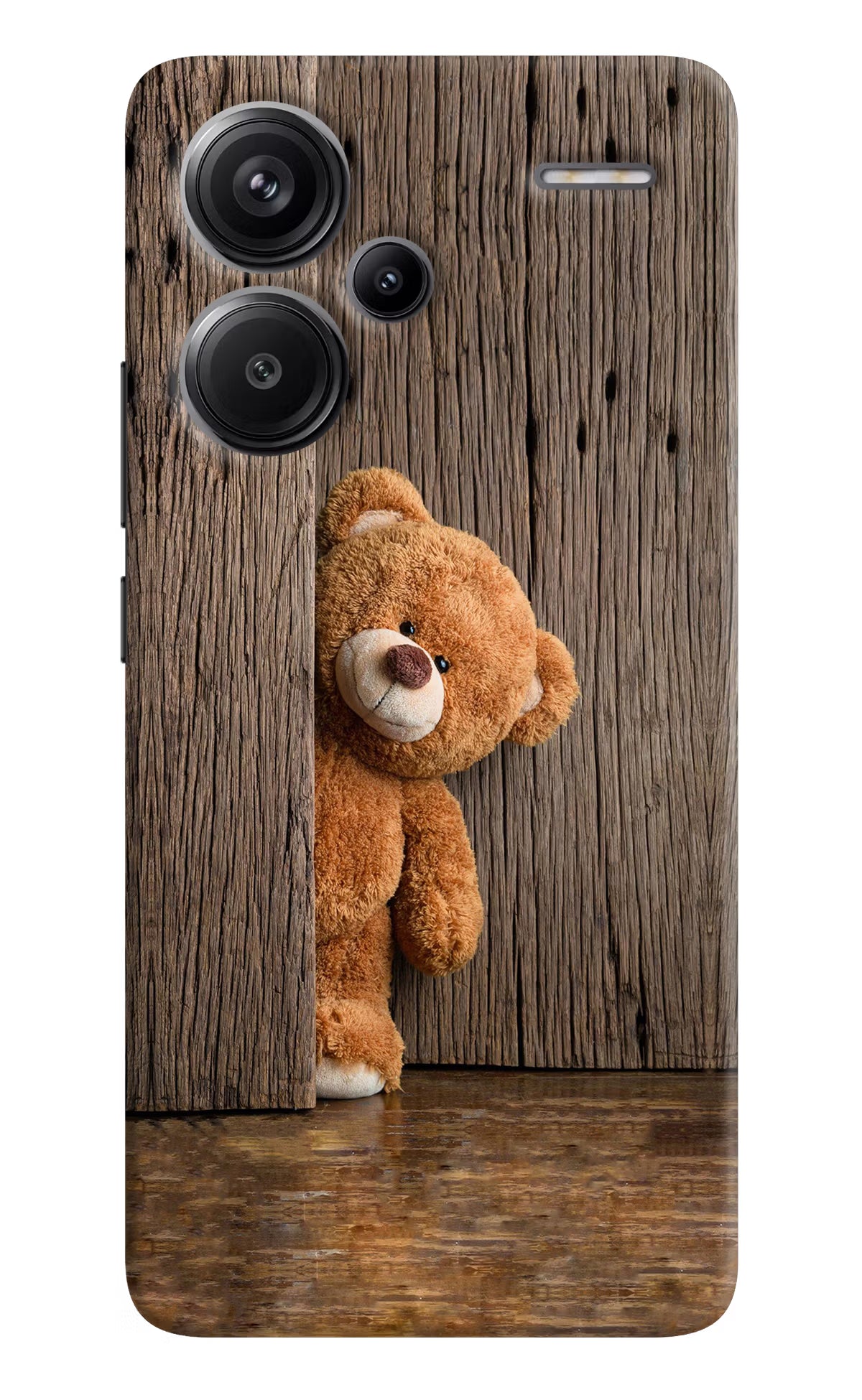 Teddy Wooden Redmi Note 13 Pro+ 5G Hard Case Back Cover by Casekaro