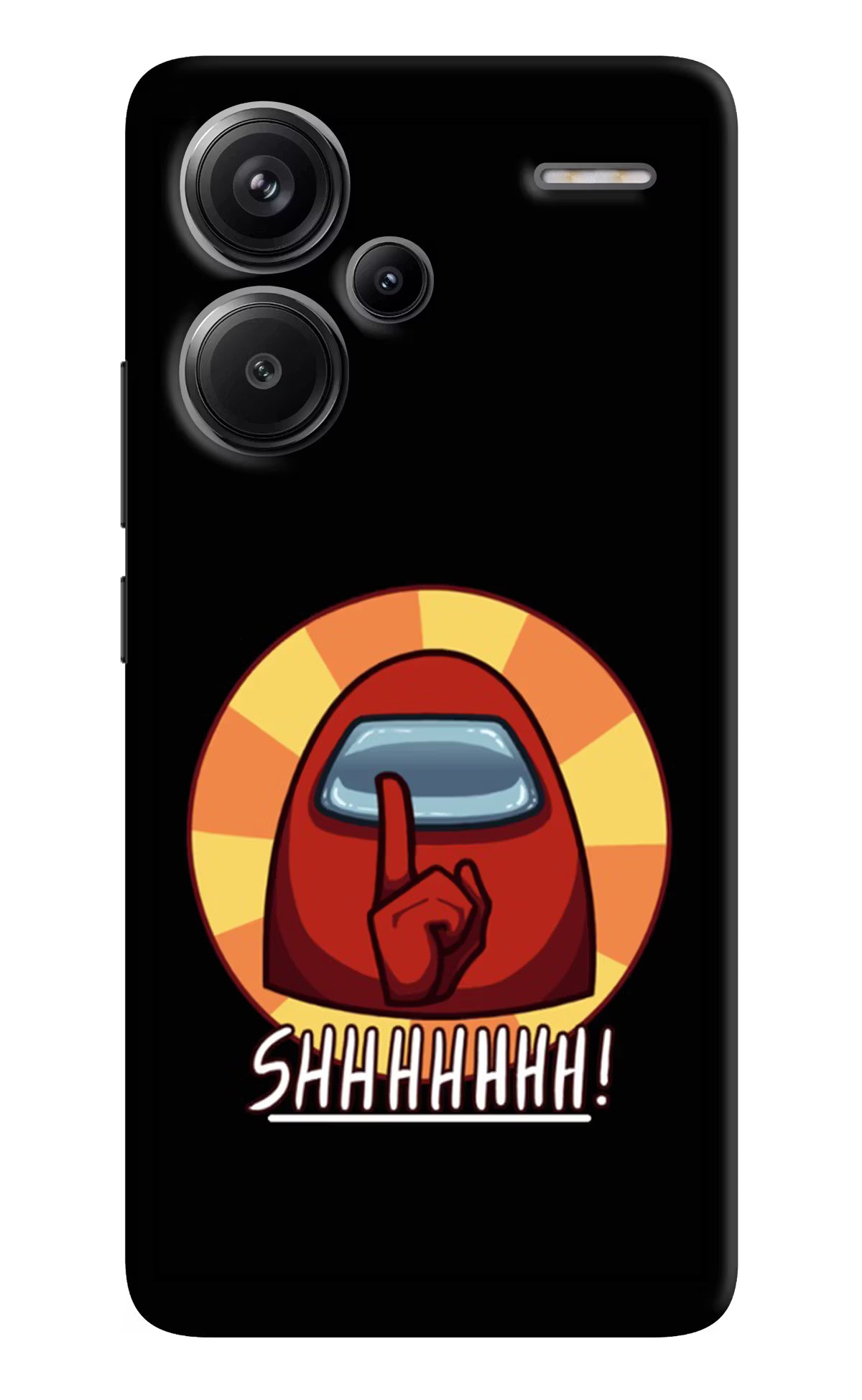 Among Us Shhh! Redmi Note 13 Pro+ 5G Hard Case Back Cover by Casekaro