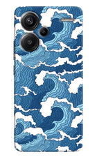 Blue Waves Redmi Note 13 Pro+ 5G Hard Case Back Cover by Casekaro