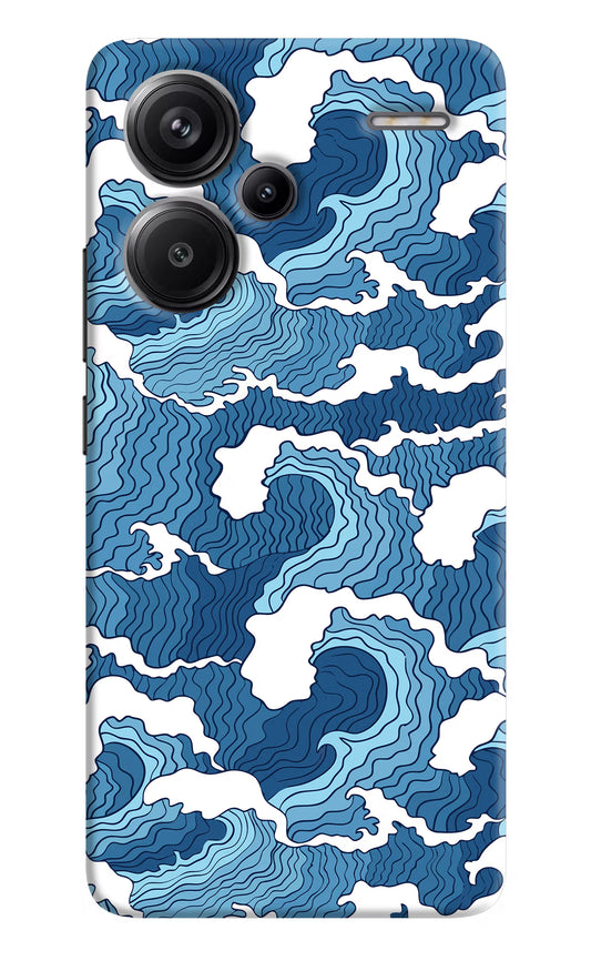 Blue Waves Redmi Note 13 Pro+ 5G Hard Case Back Cover by Casekaro