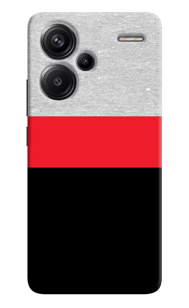 Tri Color Pattern Redmi Note 13 Pro+ 5G Hard Case Back Cover by Casekaro