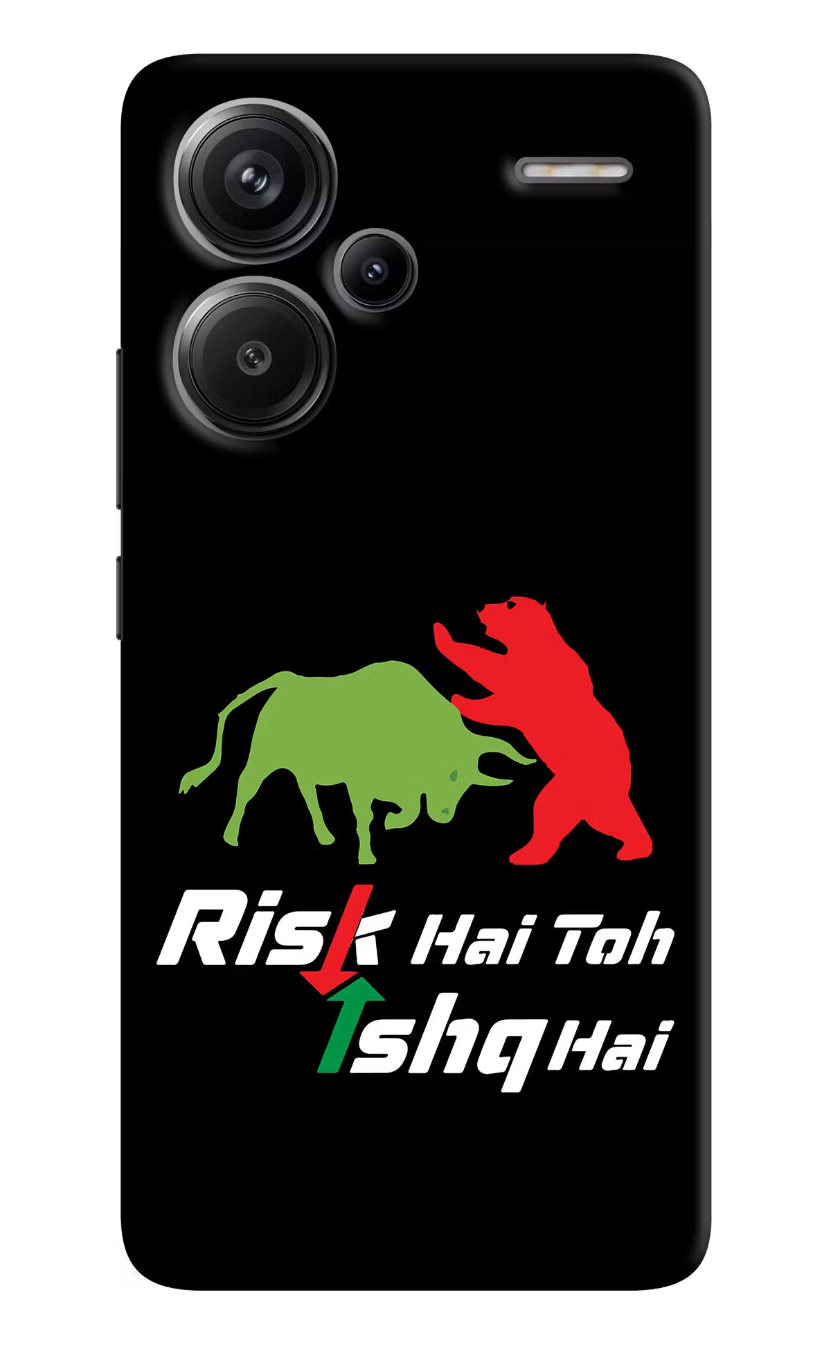 Risk Hai Toh Ishq Hai Redmi Note 13 Pro+ 5G Hard Case Back Cover by Casekaro