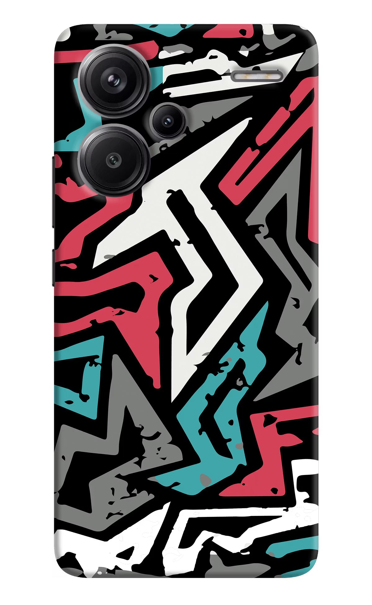 Geometric Graffiti Redmi Note 13 Pro+ 5G Hard Case Back Cover by Casekaro