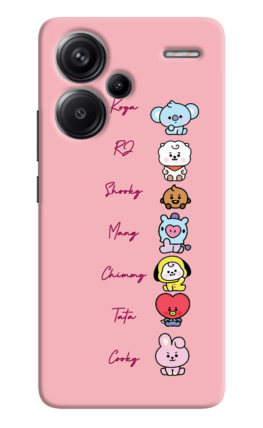 BTS names Redmi Note 13 Pro+ 5G Hard Case Back Cover by Casekaro