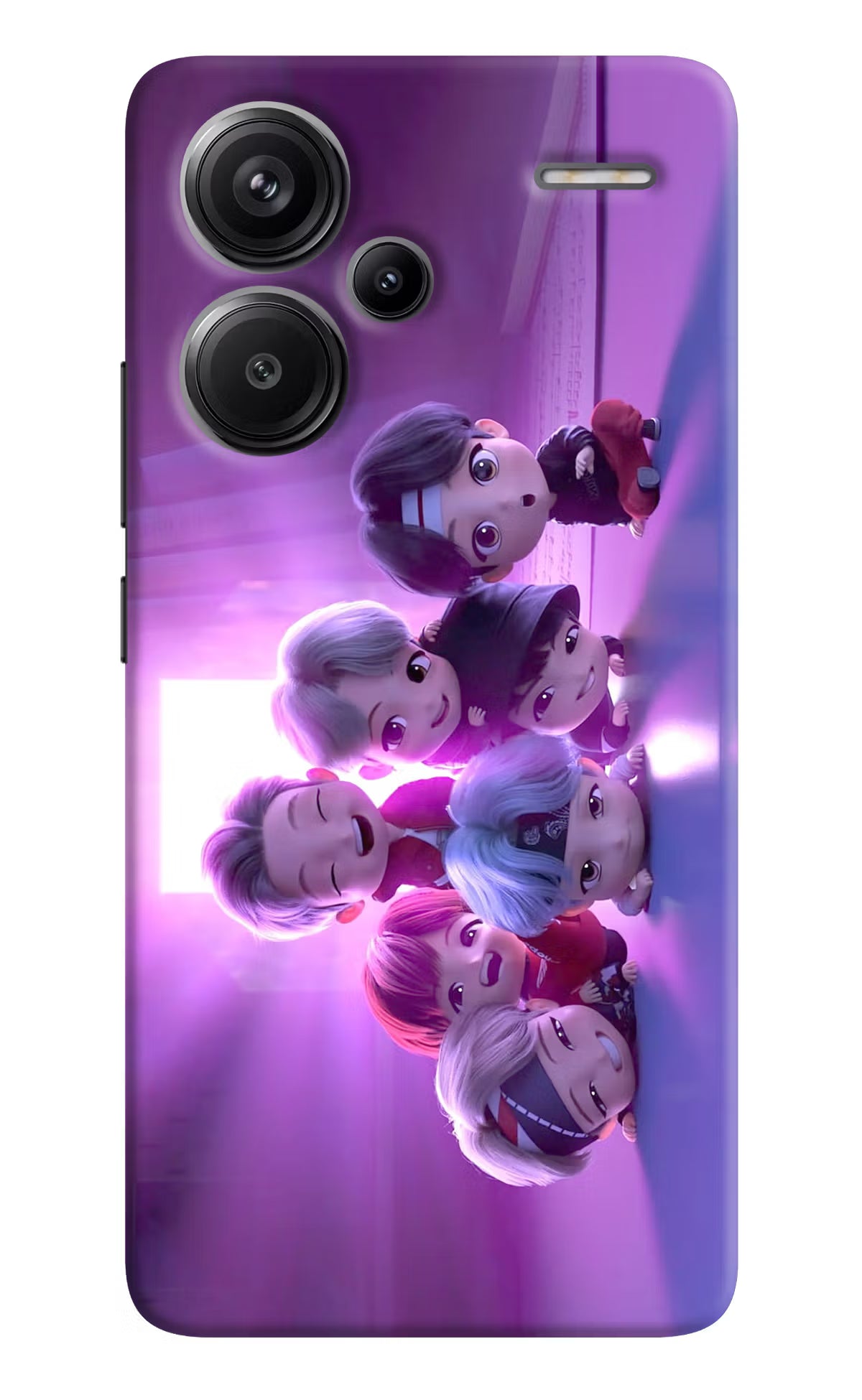 BTS Chibi Redmi Note 13 Pro+ 5G Hard Case Back Cover by Casekaro