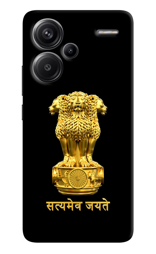 Satyamev Jayate Golden Redmi Note 13 Pro+ 5G Back Cover