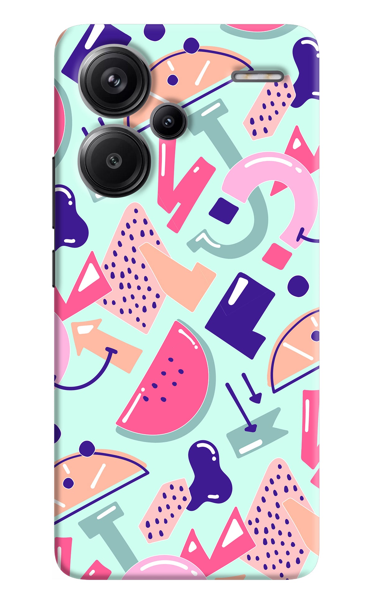 Doodle Pattern Redmi Note 13 Pro+ 5G Back Cover