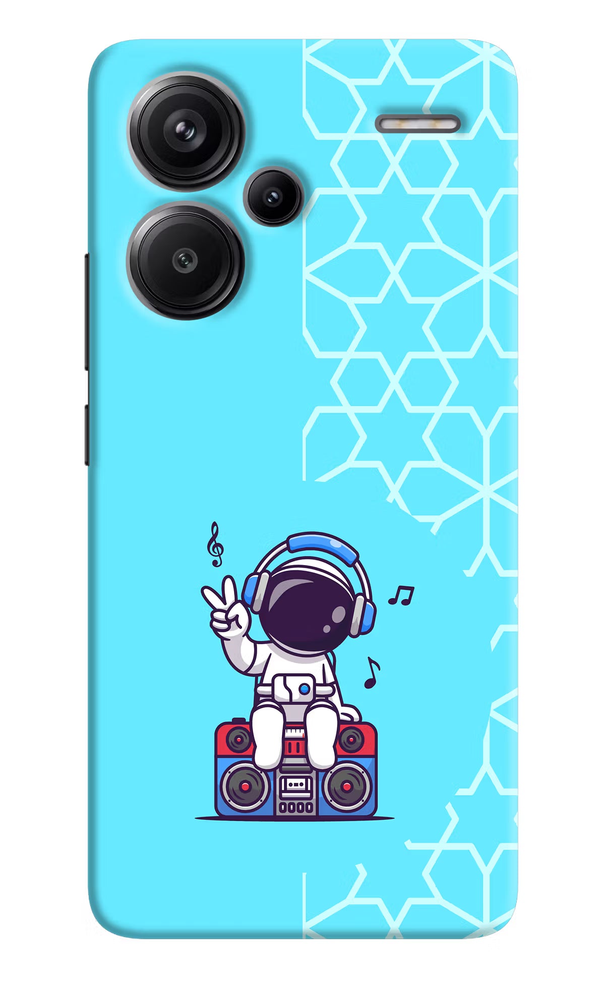 Cute Astronaut Chilling Redmi Note 13 Pro+ 5G Hard Case Back Cover by Casekaro
