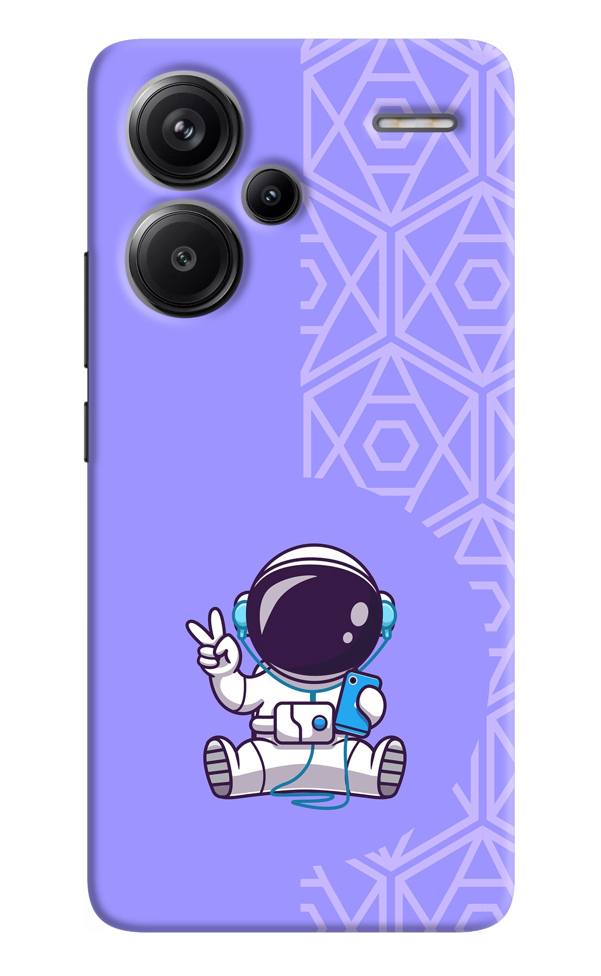 Cute Astronaut Chilling Redmi Note 13 Pro+ 5G Back Cover