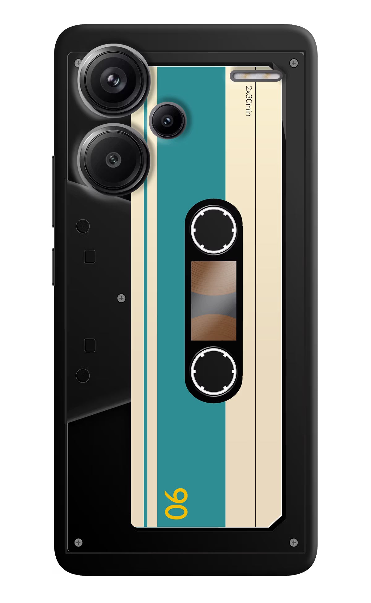 Cassette Redmi Note 13 Pro+ 5G Hard Case Back Cover by Casekaro