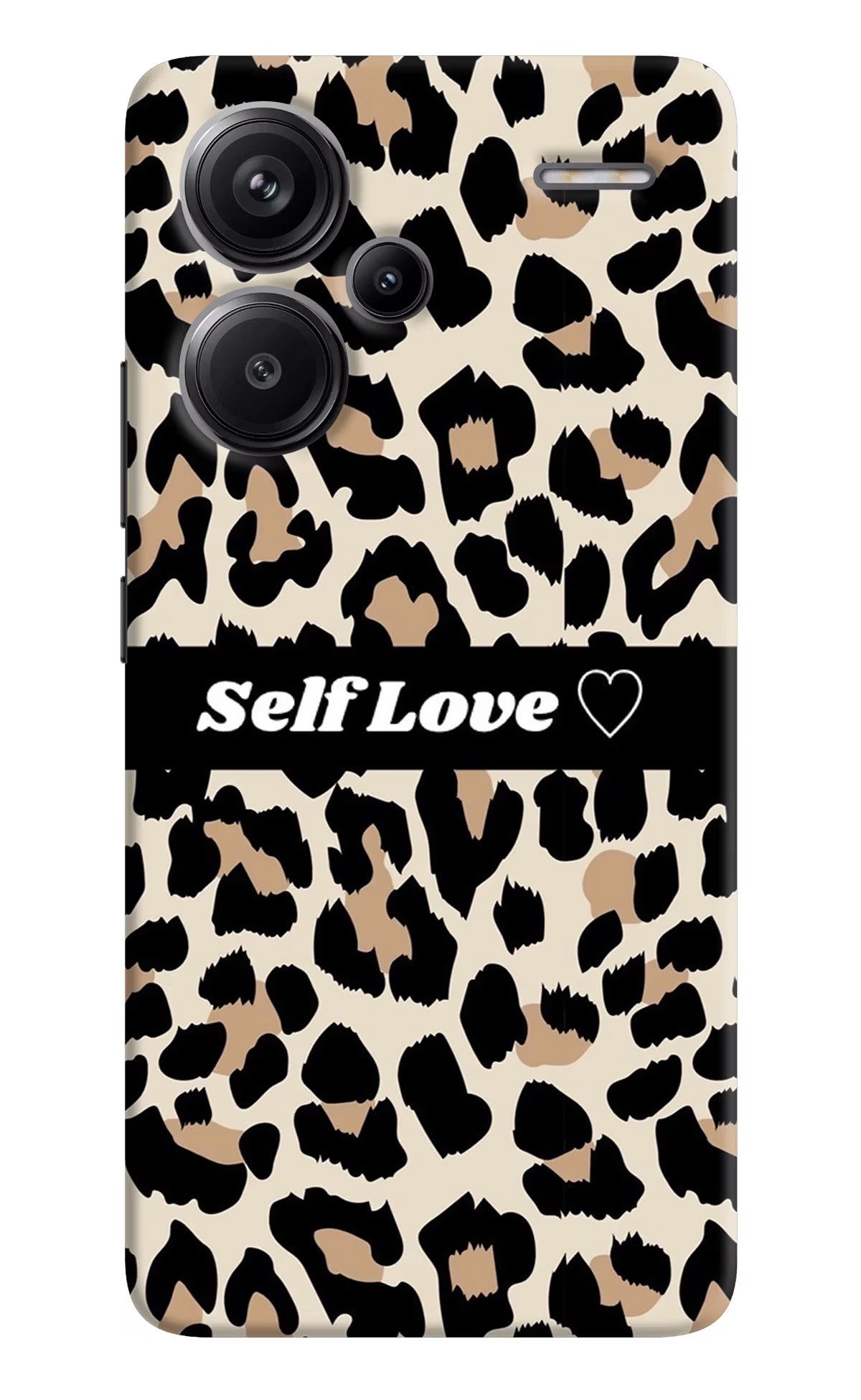 Leopard Print Self Love Redmi Note 13 Pro+ 5G Hard Case Back Cover by Casekaro