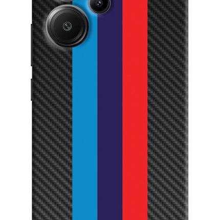 BMW Stripes Pattern Redmi Note 13 Pro+ 5G Hard Case Back Cover by Casekaro