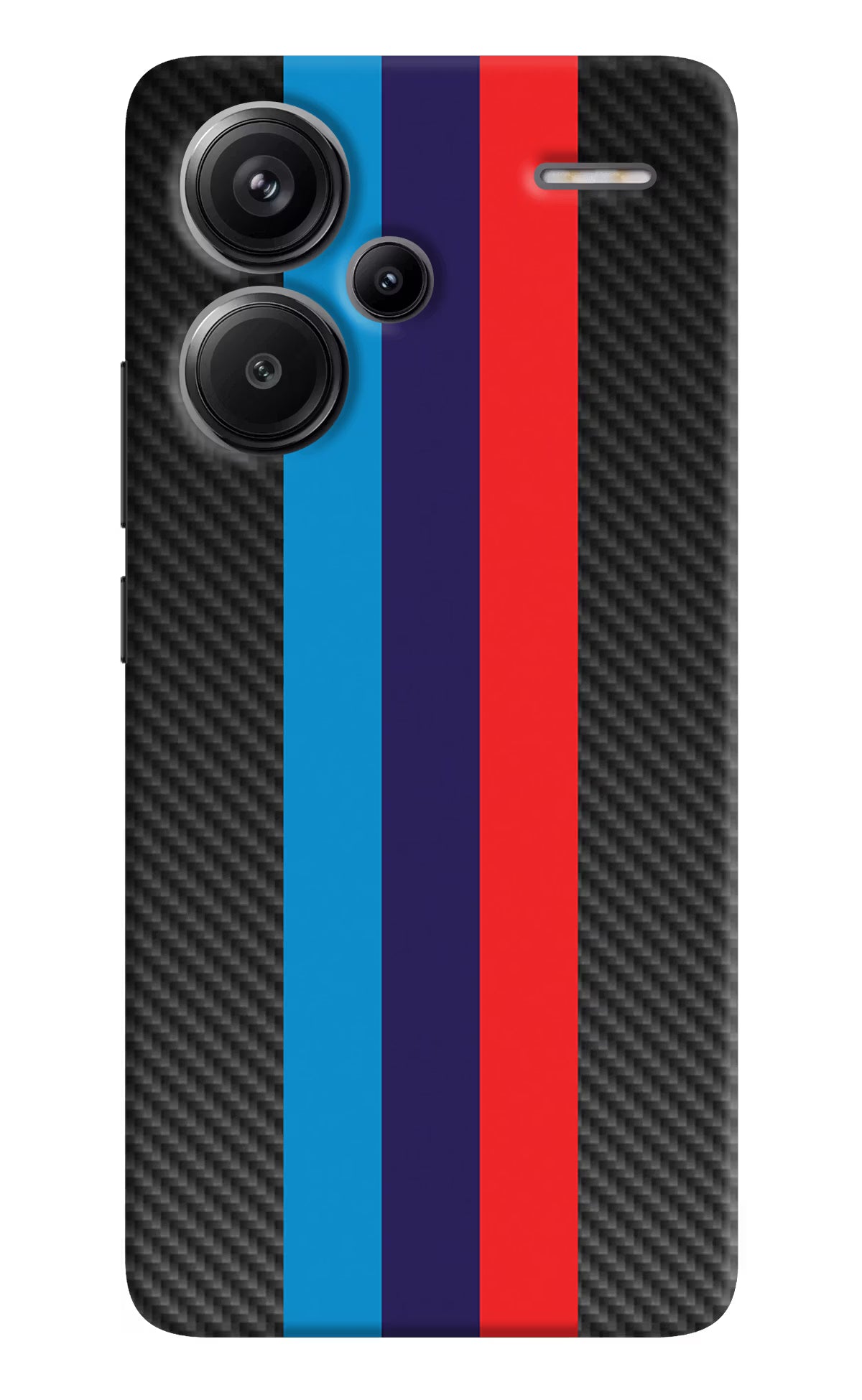 BMW Stripes Pattern Redmi Note 13 Pro+ 5G Hard Case Back Cover by Casekaro
