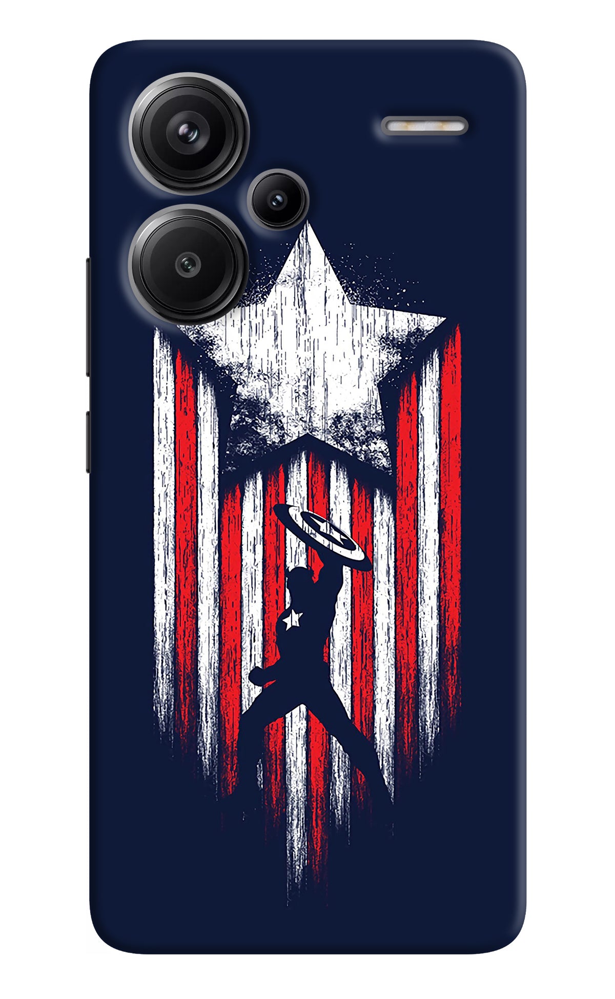 Captain America Marvel Art Redmi Note 13 Pro+ 5G Back Cover